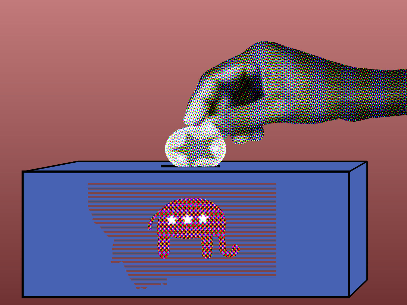 Voting republican graphic